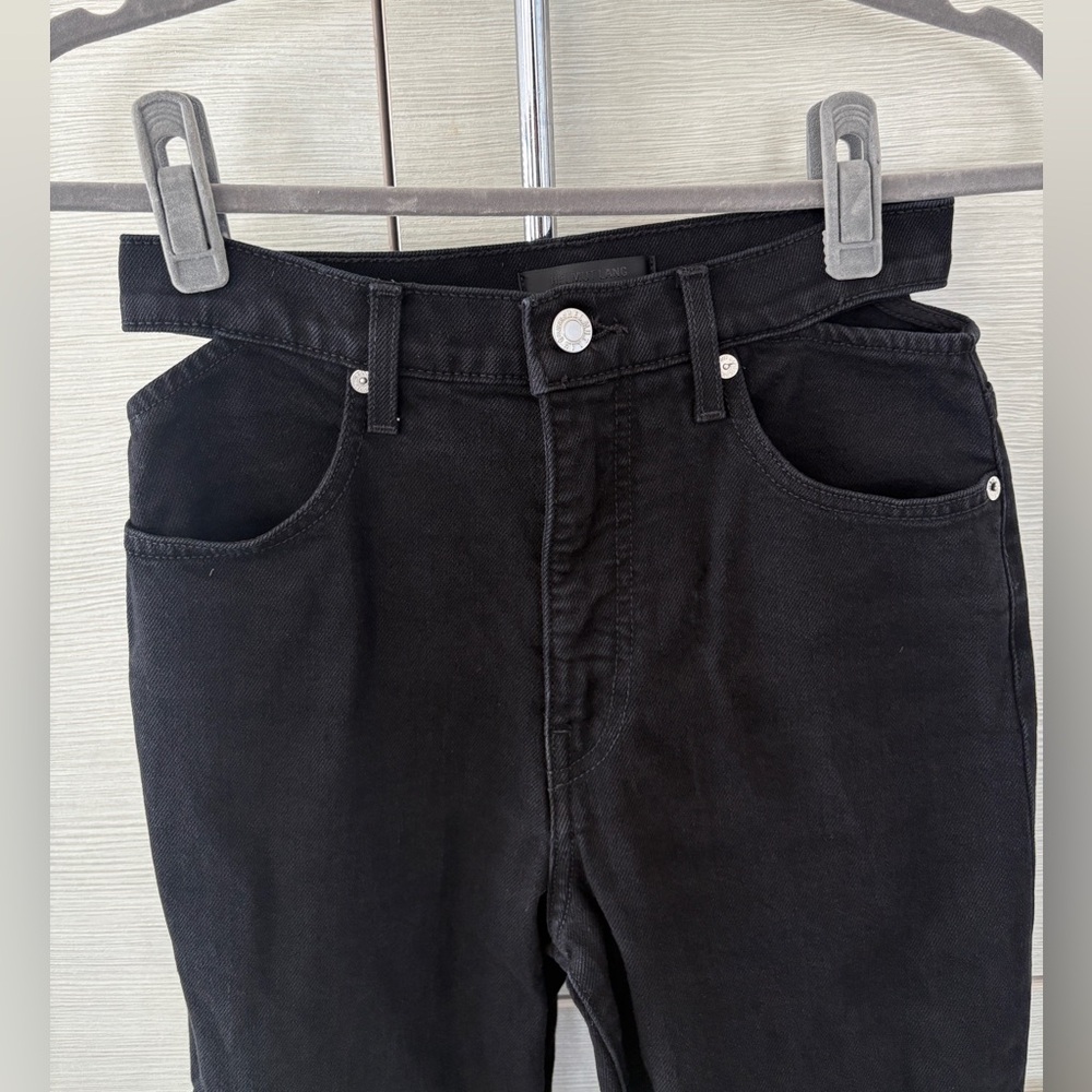 Helmut Lang Cut Out Black Denim Jeans - Picture 10 of 15